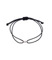 CZ with Black Nylon Bracelet BRS-1255